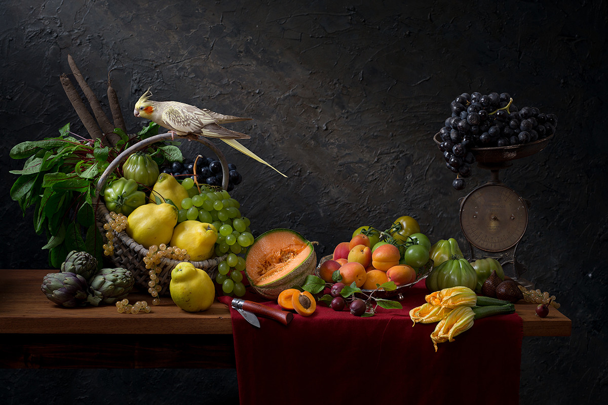 Hester Blankestijn + Fruitbasket with quinces